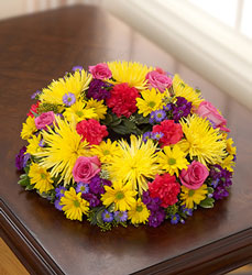 Cremation Wreath - Bright Flower Power, Florist Davenport FL